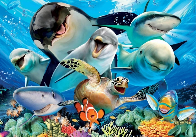 Puzzle Educa selfie sous-marin 100 pièces