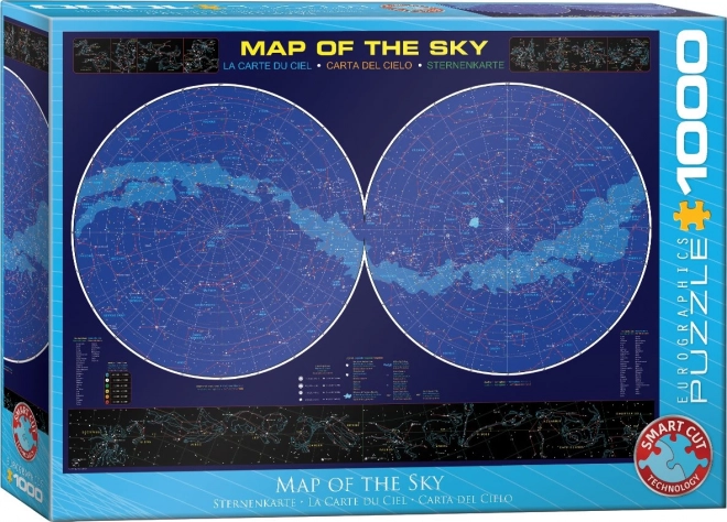 EUROGRAPHICS Puzzle Carte du Ciel 1000 Pièces