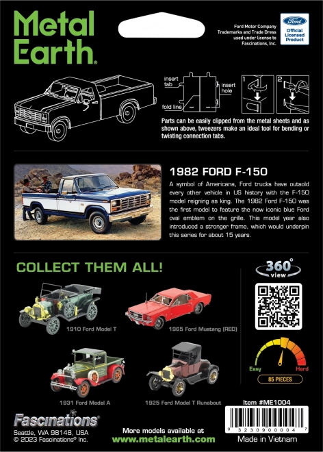 METAL EARTH Puzzle 3D Camion Ford F-150 1982