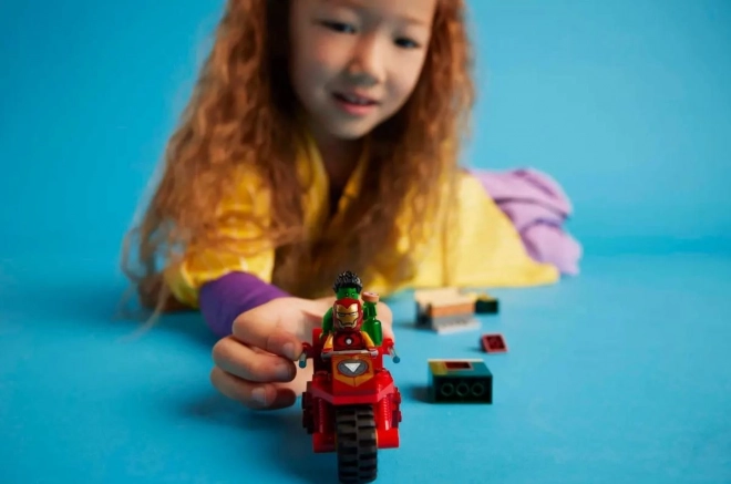 LEGO Marvel Super Heroes 76287 Iron Man avec sa moto et Hulk
