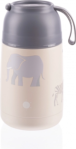 Thermos alimentaire avec poignée en silicone 620 ml, Safari