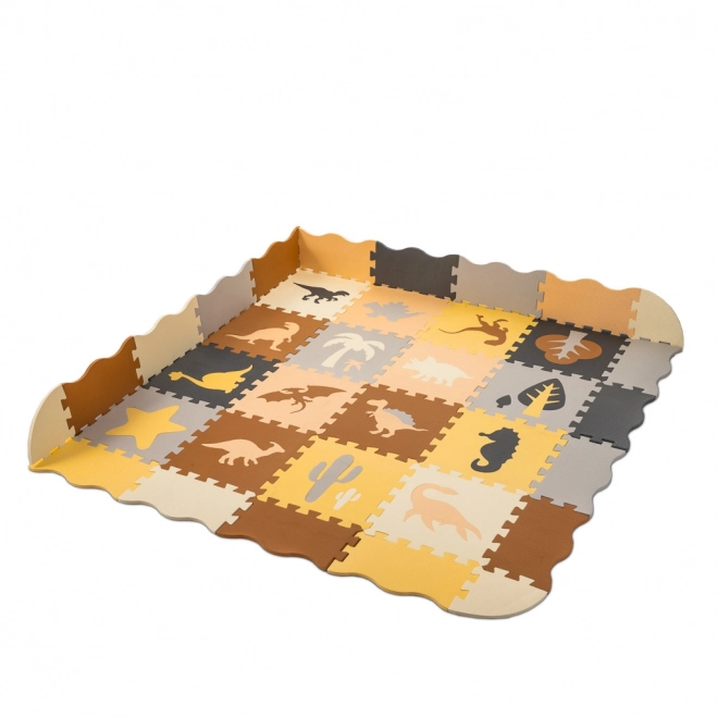 Puzzle en mousse avec dinosaures et parc - 36 pièces