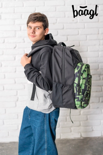 BAAGL 3 SET Coolmate Green: sac à dos, trousse, sac
