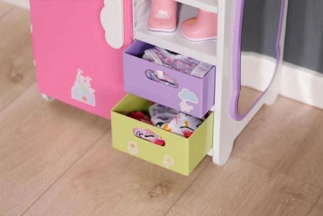Armoire arc-en-ciel pour poupées BABY born