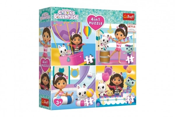Puzzle Gabby's Dollhouse 4 en 1