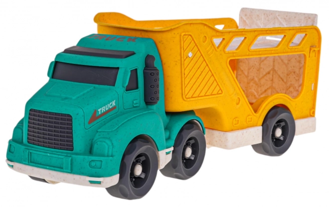 Ensemble écologique de véhicules camion + voitures