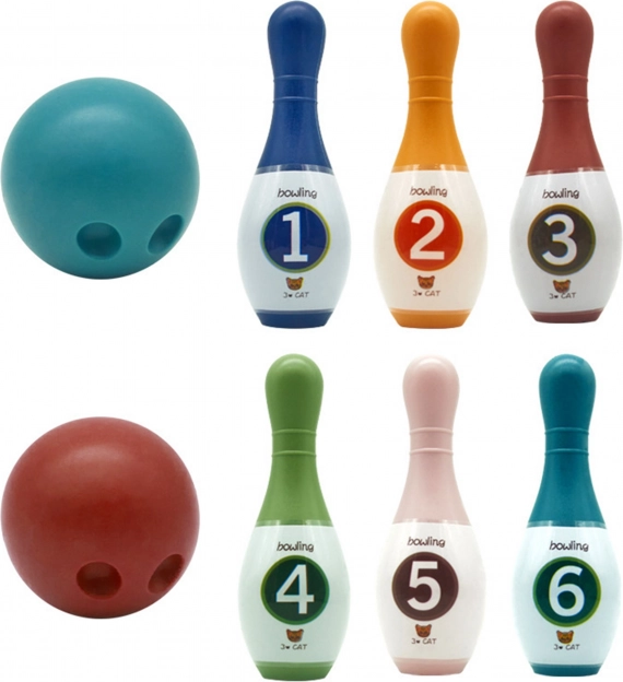 Quilles colorées pour enfants avec numéros WOOPIE