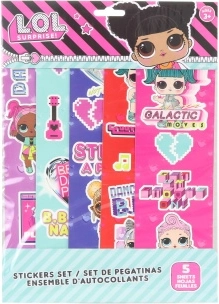 Autocollants L.O.L. Surprise – lot de 5 planches