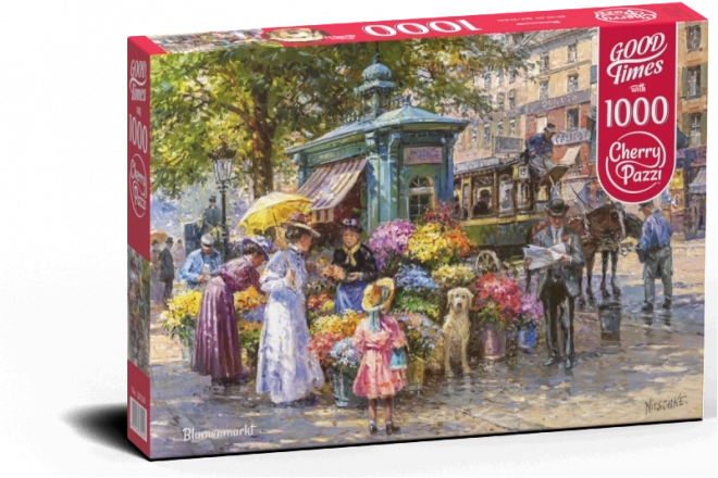 Puzzle Marché aux Fleurs CHERRY PAZZI 1000 pièces