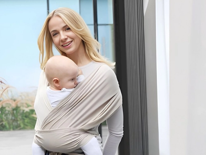 Écharpe porte-bébé en tissu respirant