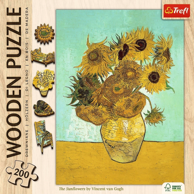 Puzzle en bois TrefL Vincent van Gogh - Tournesols