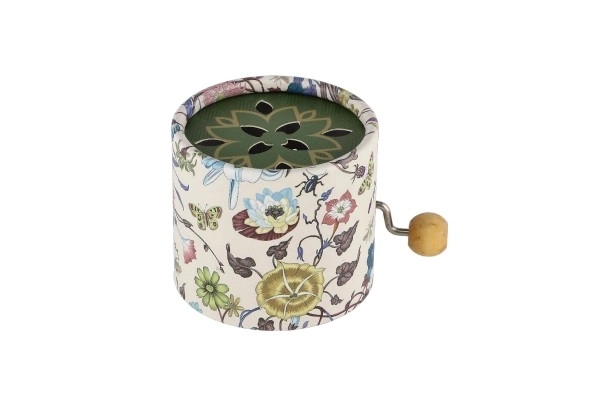 Boîte à musique avec motif floral