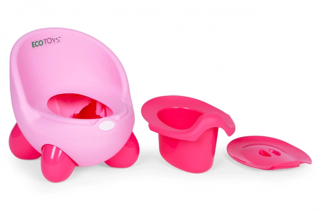 Pot de nuit d'enfant avec insert amovible et pieds antidérapants ECOTOYS