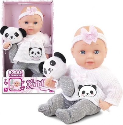 Poupée NATALIA bébé 33 cm avec jouet