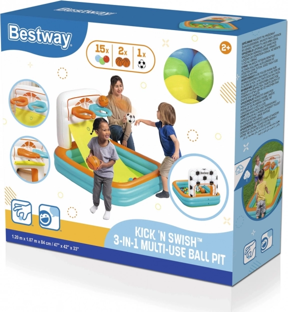 Centre de Jeux Gonflable Bestway avec Balles