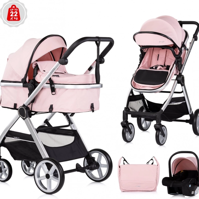 Poussette Chipolino Vista 2v1 Marshmallow Rose
