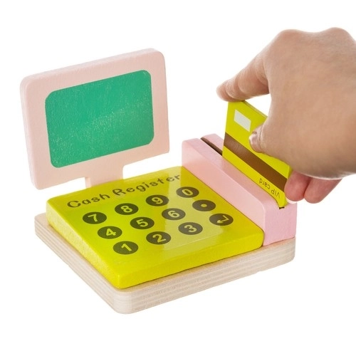 Stand en bois avec accessoires pour enfants