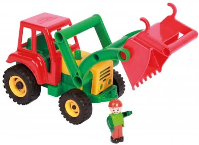 Tracteur actif avec pelle