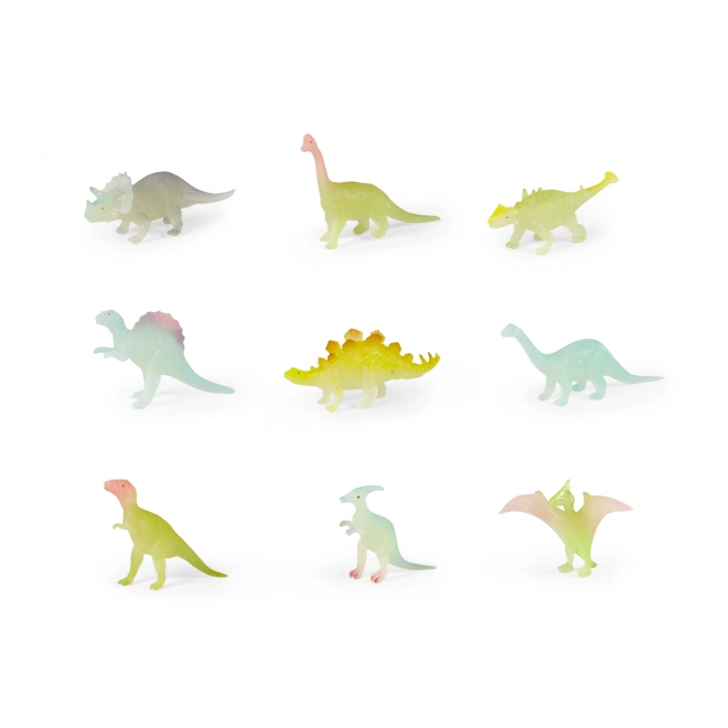Les dinosaures brillent dans le noir 9 pcs dans un sac