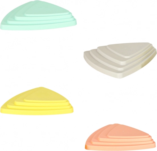 Pierres pastel pour l'équilibre et l'entraînement sensoriel pour enfants