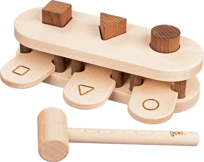 GOKI marteau en bois et trieur de formes
