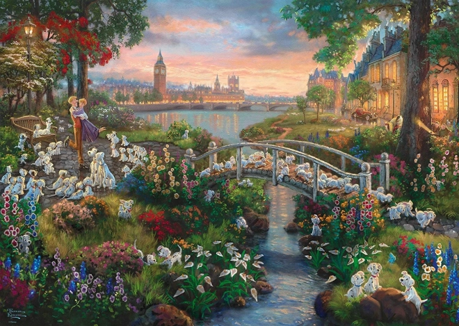 Puzzle 101 Dalmatiens 1000 pièces