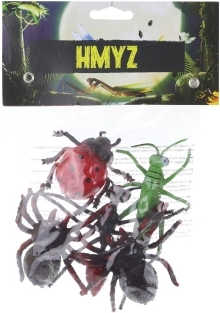 ensemble d’insectes en plastique 5 pcs en sachet