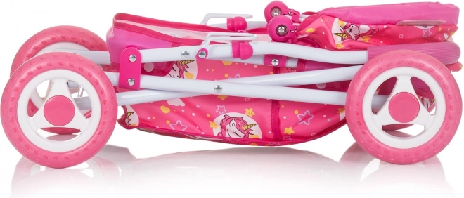 CHIPOLINO Poussette profonde pour poupées Emily – licornes