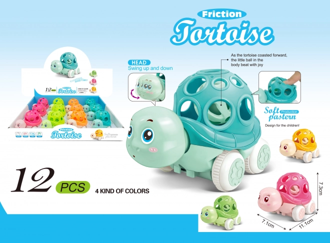 hochets de tortue en plastique 11 cm