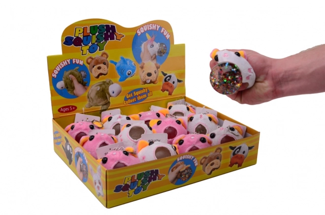Balle peluche pour chat animal avec paillettes