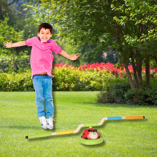 Jeu sportif pour enfants 3 en 1 : corde à sauter, lancer sur cible, lanceur de coccinelle