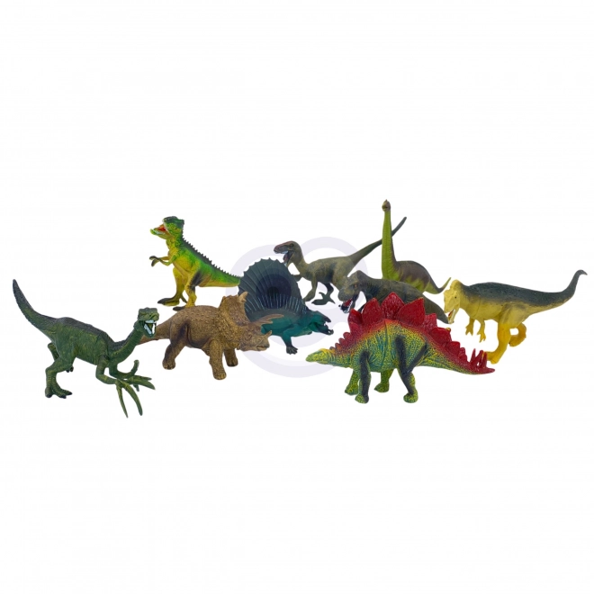 Ensemble de figurines de dinosaures avec tapis de jeu et mallette