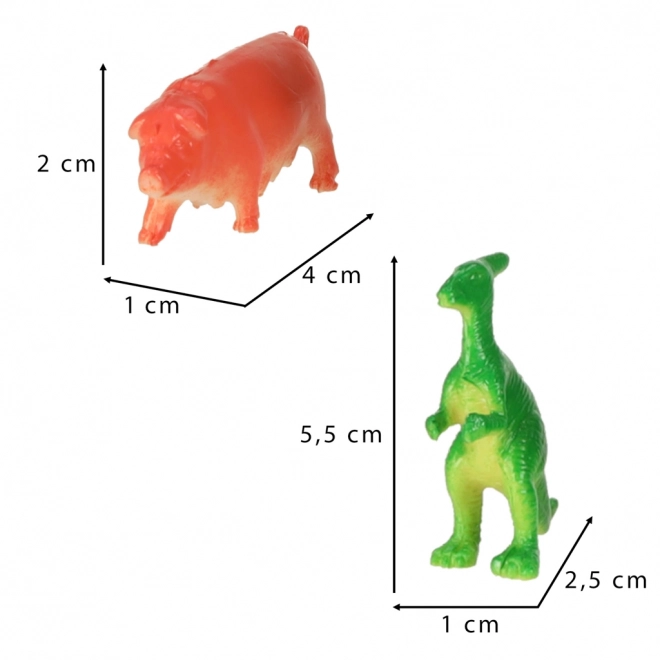 Figurines d'animaux - mélange 48 pcs