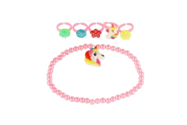 Ensemble de beauté avec bagues et bracelets pour enfants