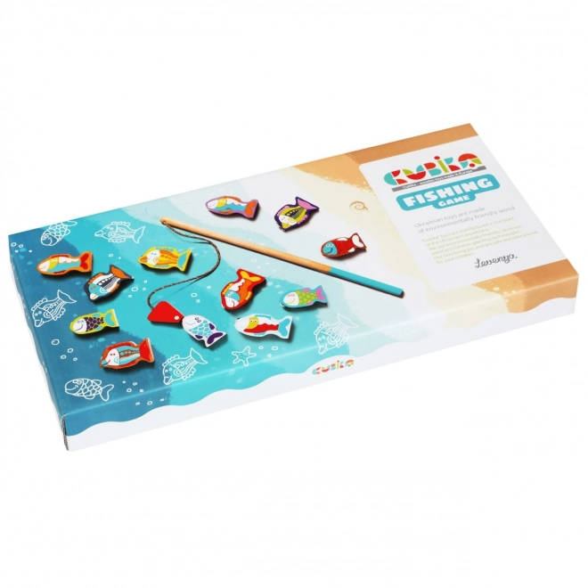 CUBIKA 13739 Rybolov - jeu en bois 14 pièces