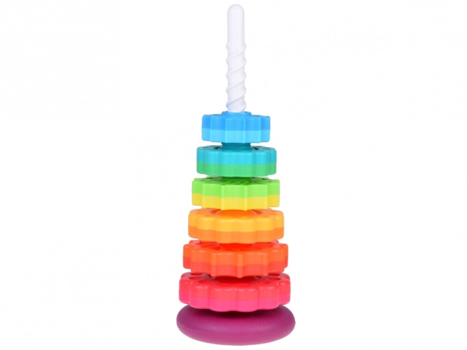 Tour de pyramide colorée pour enfants