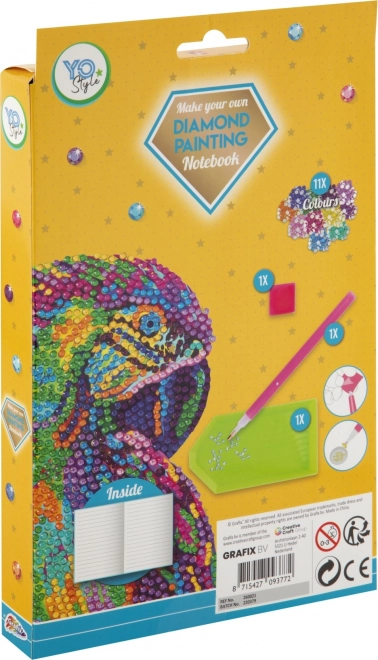 GRAFIX Peinture Diamant Bloc A5 Perroquet