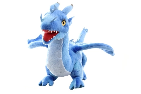 Dragon en peluche bleu écologique