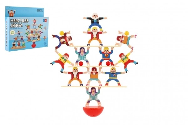 Jeu de balance mini Hercule en plastique 26 pièces 3 couleurs dans une boîte 21x19x3,5cm