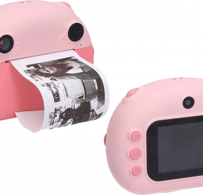 Appareil photo numérique pour enfants avec imprimante en rose