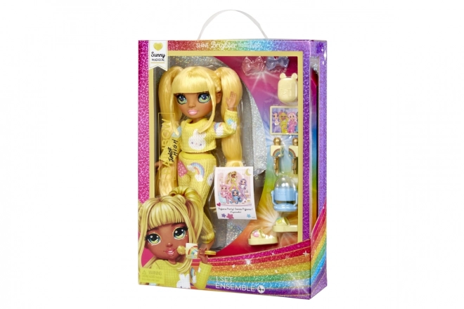 Rainbow High Junior Fashion poupée en pyjama - Sunny Madison
