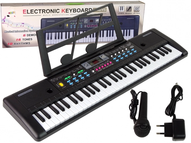 Clavier MQ-6112 Support de microphone pour partitions 61 touches