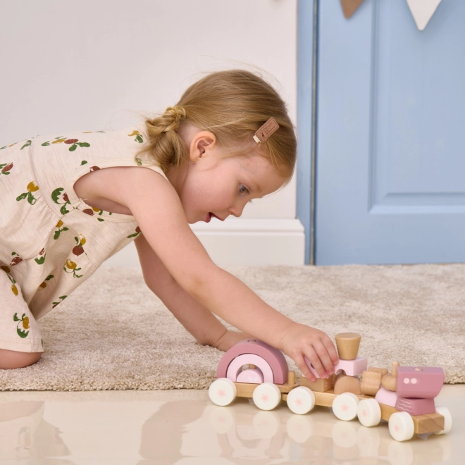 Viga PolarB circuit de train rose avec wagons et blocs