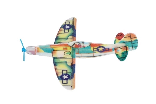 Avion à lancer en mousse 18 cm mix