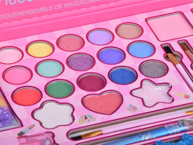 Grande trousse de beauté Sirène fards à paupières vernis pinces élastiques pour cheveux