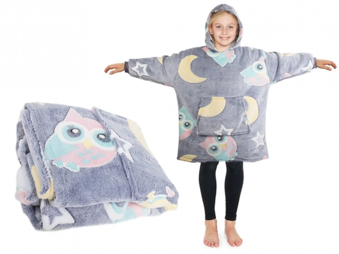 Sweat à capuche pour enfant chaud et lumineux