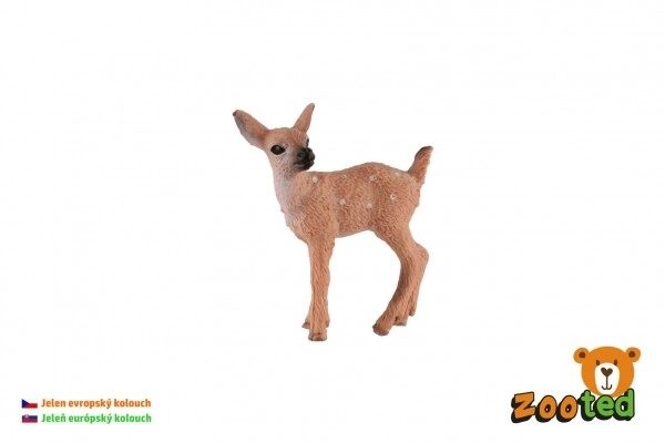 Biche européenne en plastique Zooted 4cm en sachet