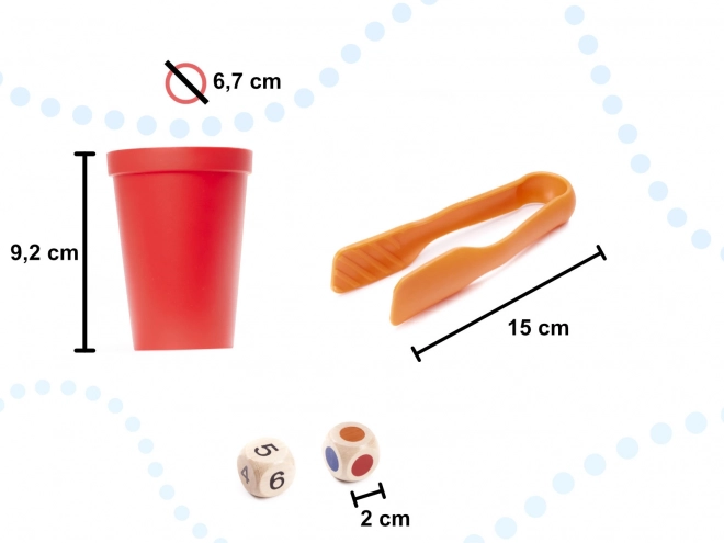 Ensemble Montessori de Pierres Colorées Créatives 65 pcs