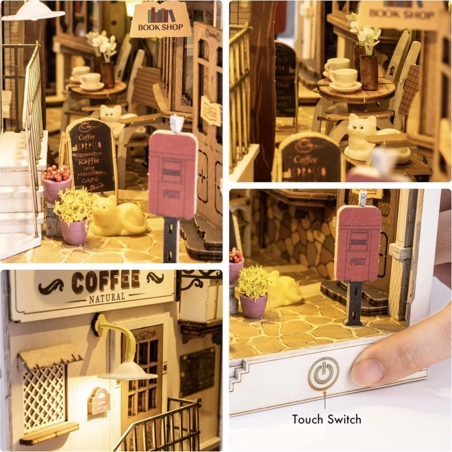 Ratelier de livres Ville du Soleil avec éclairage LED modèle 3D