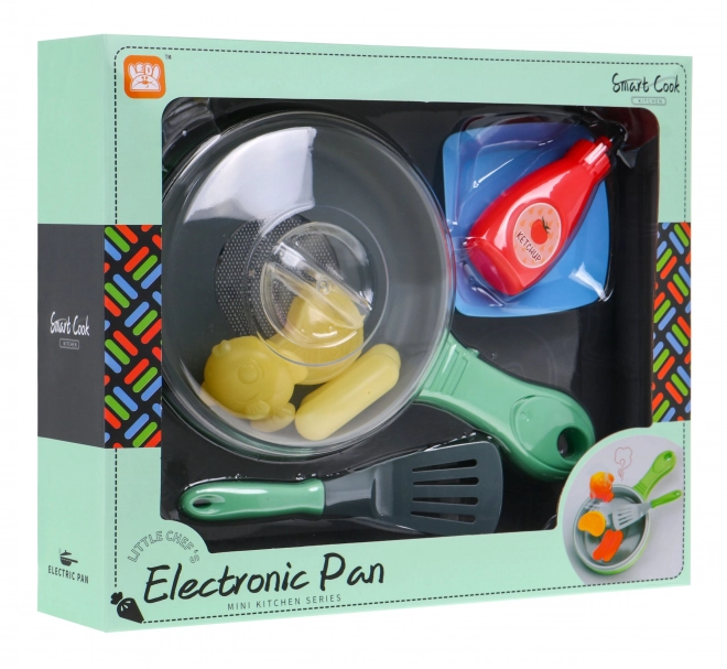 Poêle interactive avec fonction de friture pour enfants 3+ Nourriture + effets lumineux et sonores